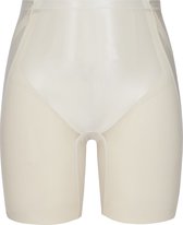 Spanx Shaping Satin - Booty-Lifting Mid-Thigh Short - Kleur Creme Wit (Linen) - Maat L