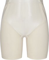 Spanx Shaping Satin - Booty-Lifting Mid-Thigh Short - Kleur Creme Wit (Linen) - Maat M