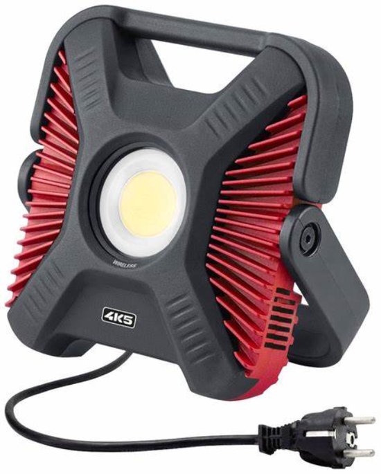 4K5 - LED - werk - spotlight - 602.407A - FL 6000 - zwart-rood