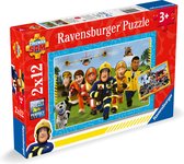 Ravensburger puzzel Brandweerman Sam - Twee puzzels - 12 stukjes - kinderpuzzel