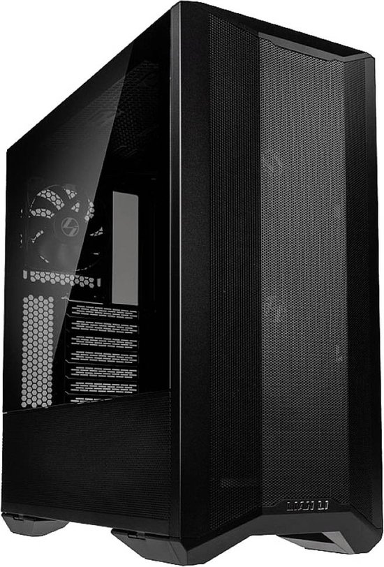 Lian Li LANCOOL II Mesh C Performance RGB Midi-tower PC-behuizing, Gaming-behuizing Zwart 3 voorgeïnstalleerde ventilat