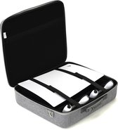 Koffer geschikt voor Playstation 5 met accesoires – PS5 Tas – Digitale & Disc versie - PS5 Case – Grijs