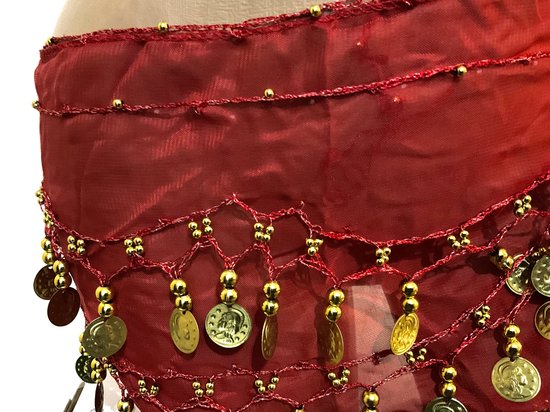 Lauthen.S Vrouwen Buikdans Gezicht Sluier met Kralen Pailletten Halloween Kostuum Accessoire, Geel, Eén Maat