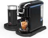 HiBrew - Koffiezetapparaat 5-in-1 – Koffiemachine + Melkschuimeren en onderlegger – Meerdere Capsules – Koffiepadmachine - Heet/Koud – 19Bar – 1450W – Zwart