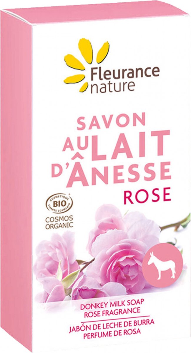 Fleurance Nature Biologische Rozen Ezelinnenmelk Zeep 100 g