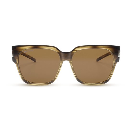 IKY EYEWEAR lunettes de soleil ajustées dames OB-1015F2-marron-rayé