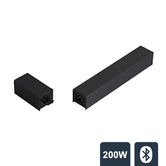RailGlow Voeding | Zwart - 200W - Bluetooth - Magnetische Railverlichting