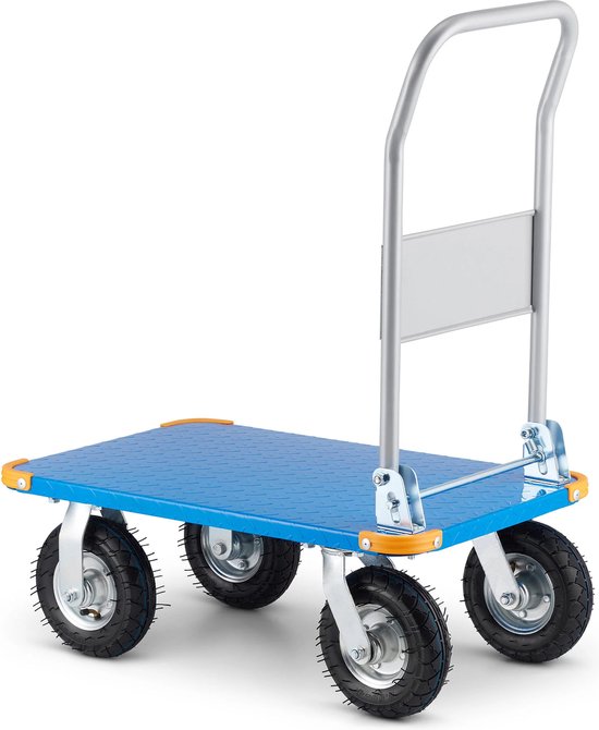 Plateauwagen, industriële Transportwagen met 4 wielen, Platformwagen,roestvrij staal,geschikt for mobiele apparaten, goederenbehandeling, zakenreizen (Size : 100 * 60 * 90cm