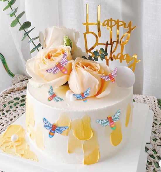 J&M DECO Eetbare Taartdecoratie Verjaardag Ninja - Verjaardag Decoratie - Eetbare Overlay - Taart Decoratie - Rond 20 cm - Taartdecoratie Eetbaar - Cake Birthday Decoration