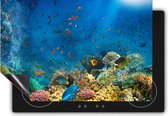 Chefcare Inductie Beschermer Onderwater Vissen met Koraal in de Zee - 57,6x51,6 cm - Afdekplaat Inductie - Kookplaat Beschermer - Inductie Mat