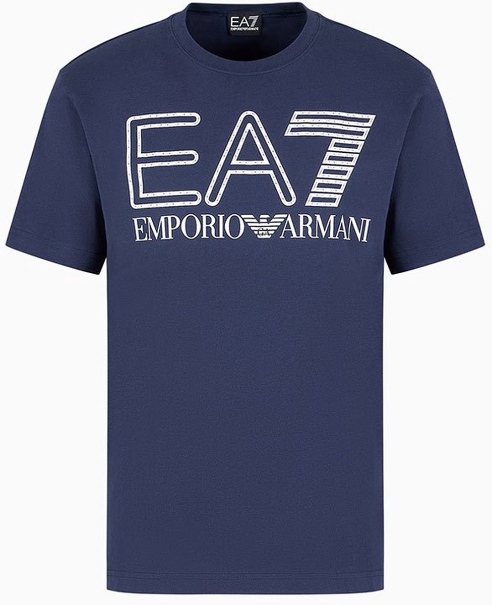 Ea7 Emporio Armani 6rpt03 T-shirt Met Korte Mouwen Blauw M Man