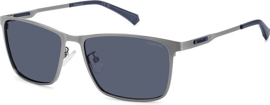 Polaroid PLD 2159/G/ S/X Lunettes de soleil rectangulaires polarisées en métal pour hommes