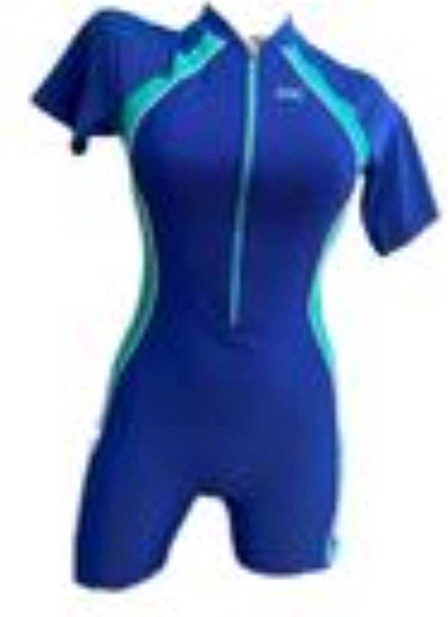 Zoggs - kneesuit - blauw - korte mouwen - maat 34