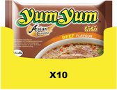 10x Yum Yum Noodle Soep Pak Rund 60 gr