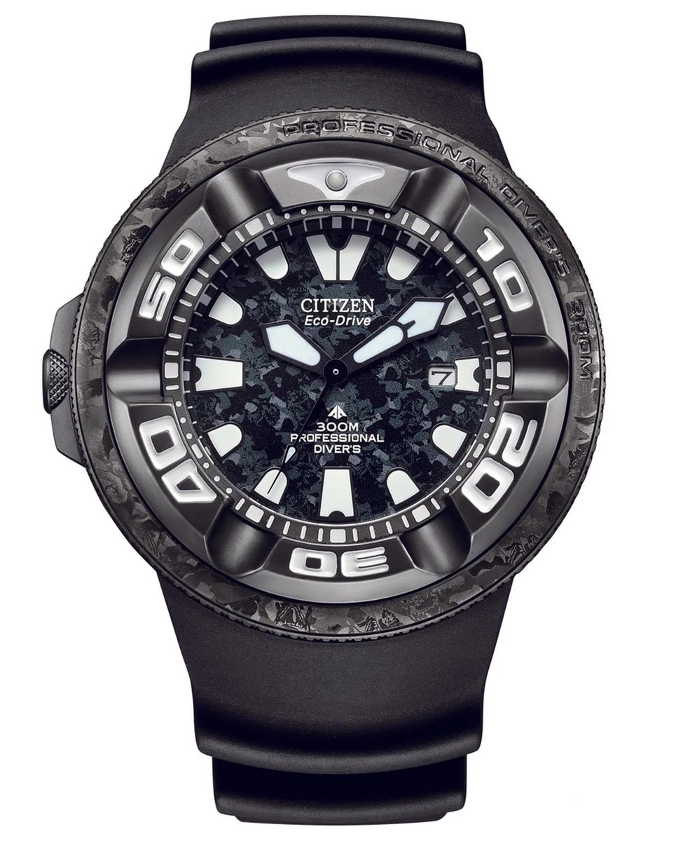 Citizen Promaster Marine BJ8056-01E Horloge - Kunststof - Zwart - Ø 48 mm