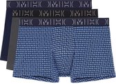 Hom Korte short - 3 Pack T034 Grey/Blue - maat XXL (XXL) - Heren Volwassenen - Katoen/elastaan- 402436-T034-XXL