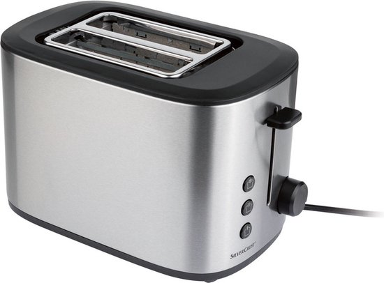 SILVERCREST® KITCHEN TOOLS broodrooster 980 W - Bruiningsniveaus: 6 - Elektronische bruiningscontrole - Stopfunctie om het roosterproces te onderbreken - Ontdooifunctie voor het gelijktijdig ontdooien en roosteren