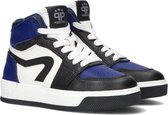 Pinocchio P1012 Hoge sneakers - Leren Sneaker - Jongens - Blauw - Maat 23