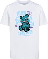 Mister Tee - Nice But Devilish Kinder T-shirt - Kids 134/140 - Wit