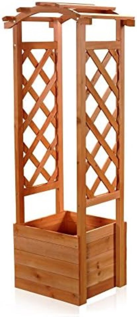 Rozenboog Hout Tuinboog Pergola Hout Bruin
