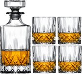 Jay Hill Whiskey Set (karaf & whiskeyglazen) Moray 5-Delig