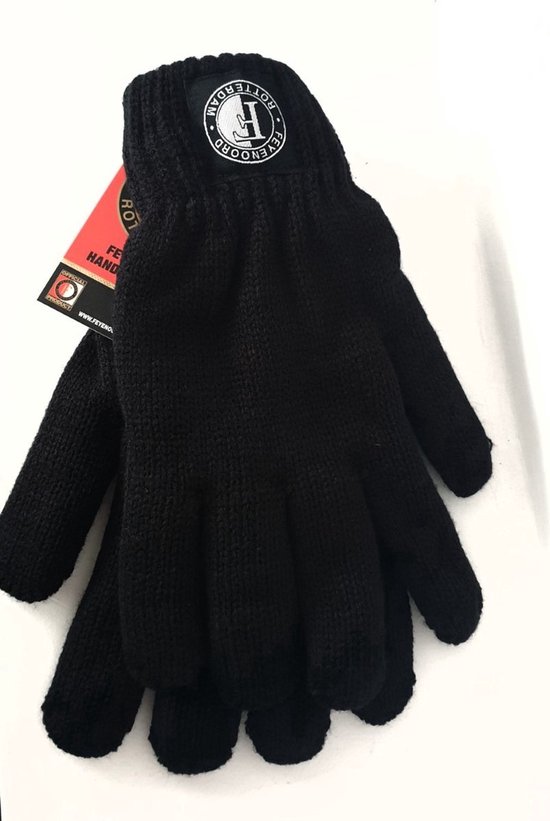 Feyenoord handschoenen maat L / XL Zwart -