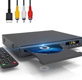 Lecteur DVD avec HDMI - Lecteur DVD avec connexion HDMI - Lecteur DVD HDMI - Lecteur DVD portable - Zwart - 1,33 kg