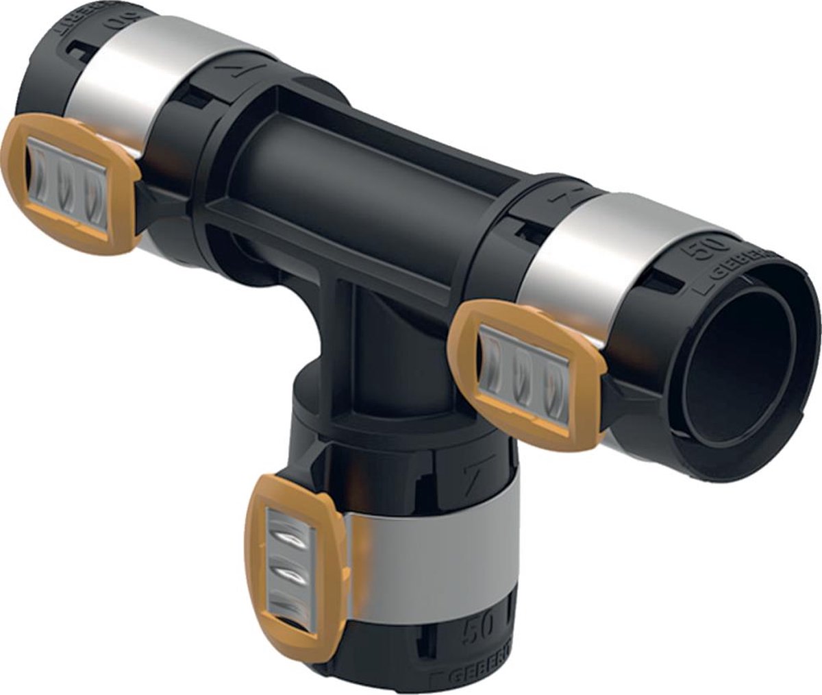 Geberit FlowFit T-stuk gelijk, DN 40, 620.085.00.1