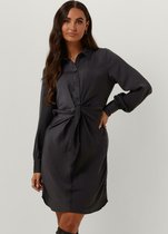 My Essential Wardrobe Hilomw Knot Dress Jurken Dames - Kleedje - Rok - Jurk - Grijs - Maat 40