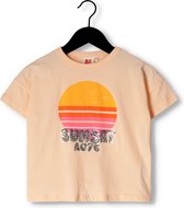 AO76 Kenza T-shirt Sunset Tops & T-shirts Meisjes - Shirt - Oranje - Maat 116