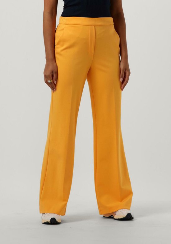 Beaumont Pants Wide Flare Double Jersey Pantalons & Jumpsuits Femme - Jeans - Tailleur-pantalon - Oranje - Taille 42