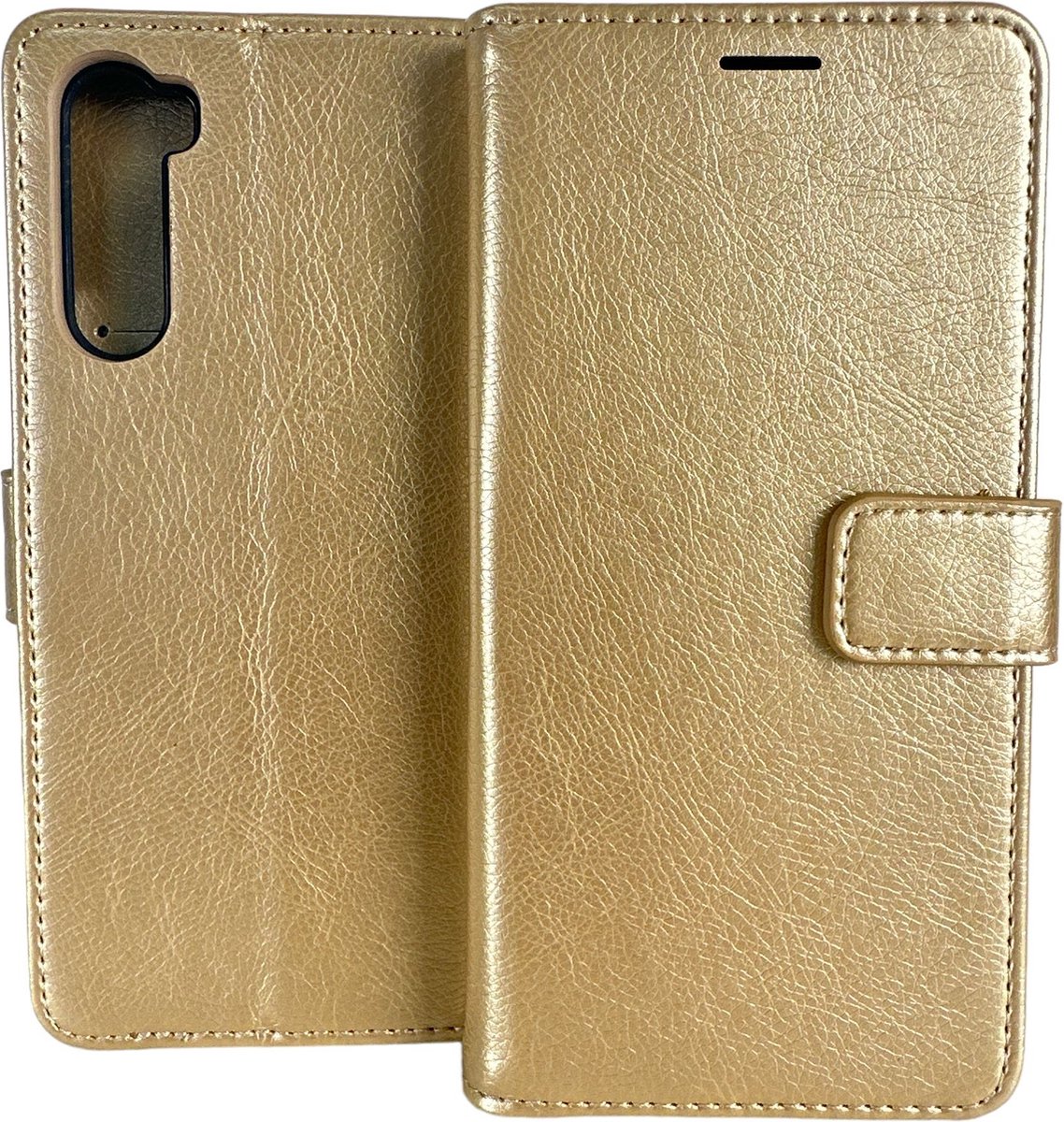 Portemonnee Book Case Hoesje Geschikt voor: OnePlus Nord - Goud