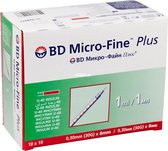BD Micro-Fine+ insuline U-40 spuitjes 1ml 0.3mm x 8mm ,100 stuks