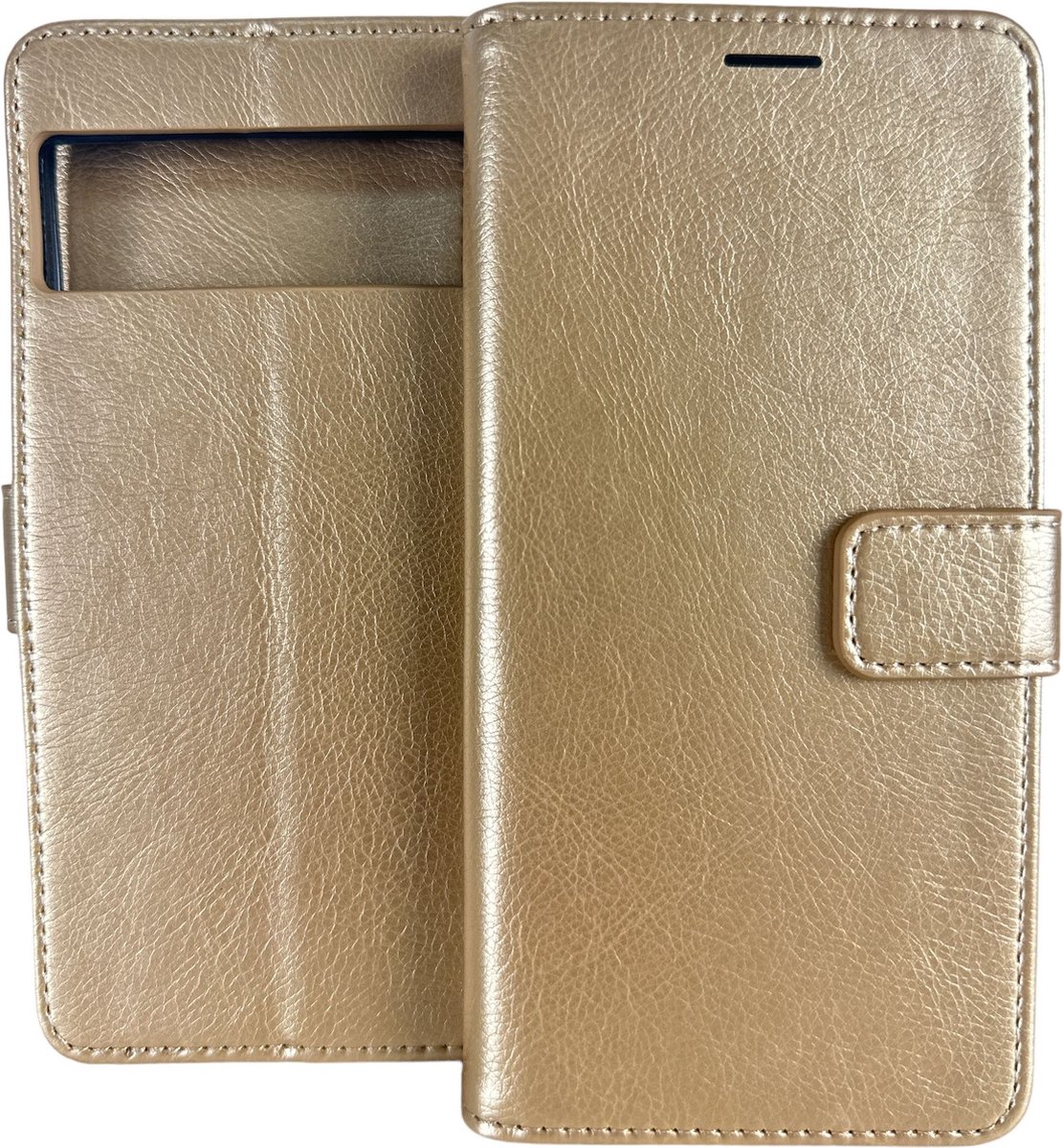 Portemonnee Book Case Hoesje Geschikt voor: Google Pixel 6 - Goud