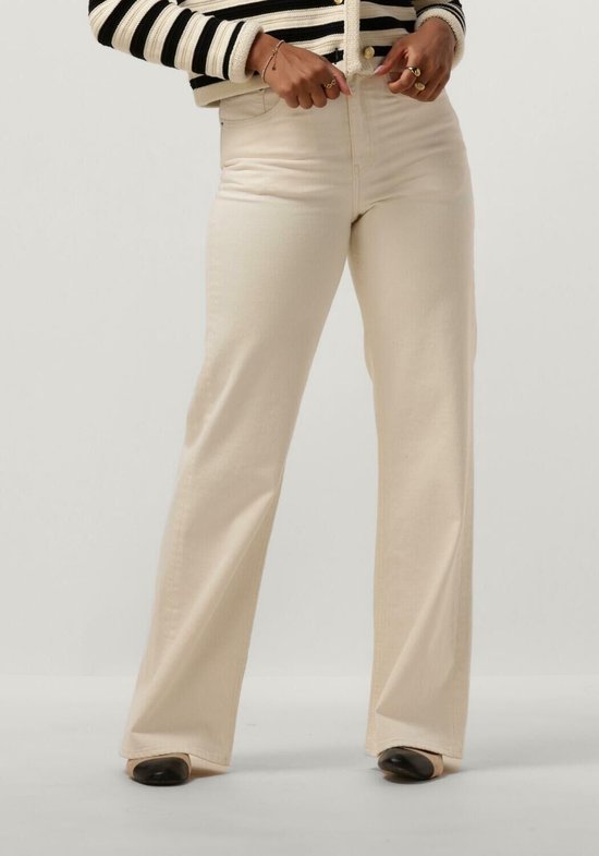 Another Label Moore Denim Pants Jeans Femme - Pantalon - Blanc cassé - Taille M