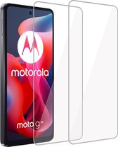 2x Convient pour Motorola Moto G24 - Protecteur d'écran - Verre de protection - GuardCover