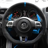 JDtuning | Couvre volant Golf 6 Premium Alcantara | DSG GTD GTI R Scirocco Passat Polo Tiguan Volkswagen – Blauw