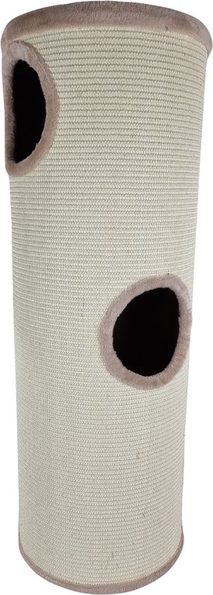 Topmast Krabpaal - Krabton - Kattenton - Cecilia Beige - 35 x 35 x 100 cm