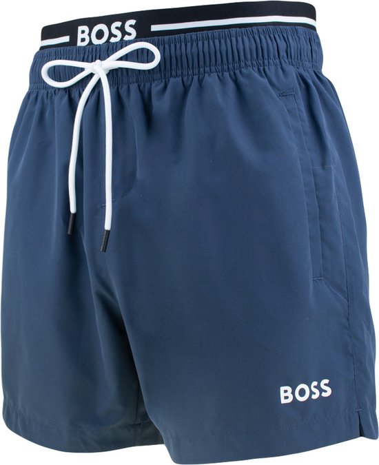 Hugo Boss BOSS short de bain double ceinture bleu amur - M