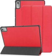Tablet Hoes Geschikt voor Lenovo Tab P11 Gen 2 | Book Case met Standaard | Kunstlederen Beschermhoes | Tri-fold | Rood