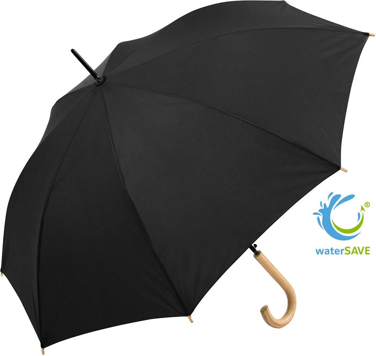 Fare Paraplu - Ø 100 cm - Automatisch openend - Winddicht - Reflecterend materiaal - Polyester - Zwart