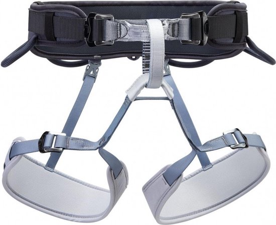 Petzl Corax comfortabele en universele klimgordel grijs - maat 1