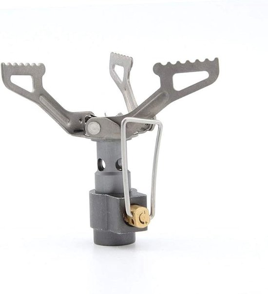 Ultralight Titanium Alloy Camping Stove Mini Portable Backpack Gas Stove Only 26g - 3000T van Merkloos — afbeelding 3