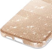 Hoesje Geschikt voor Samsung Galaxy S24 Plus Glitter Siliconen Halfstijf Fijn, Goud