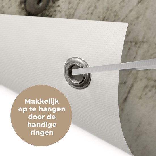 Schuttingposter Quotes - Je t'aime - Ik hou van jou - Frans - Liefde - 200x100 cm - Tuindoek