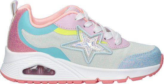 Baskets pour filles Skechers Uno Starry Vibe - Blauw multi - Taille 38