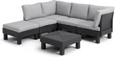 Keter Elements Loungeset 6 personen - Antraciet