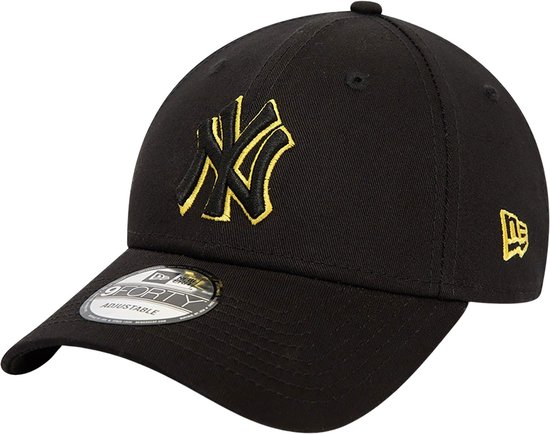 Casquette ajustable 9FORTY noire MLB Team Outline des Yankees de New York