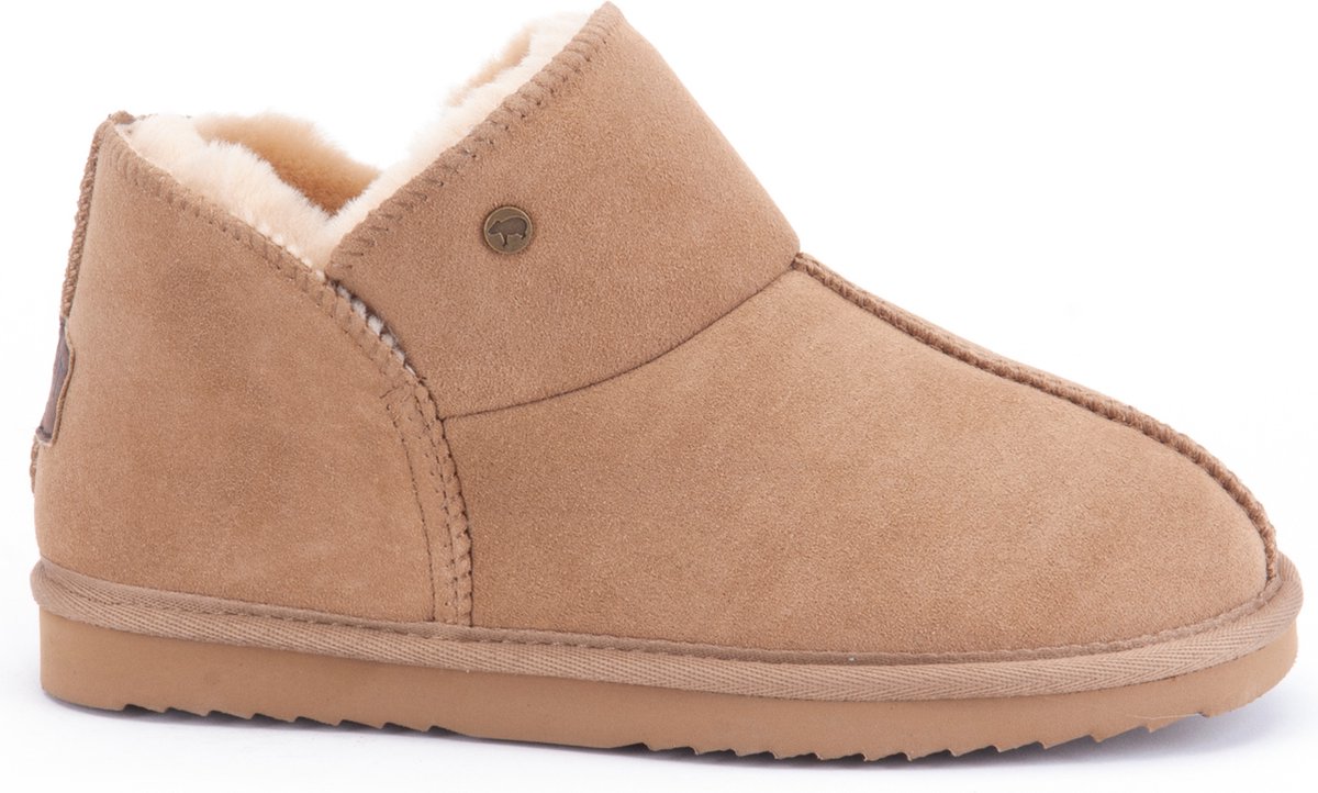 Warmbat Willow Suede Dames Sloffen - Camel