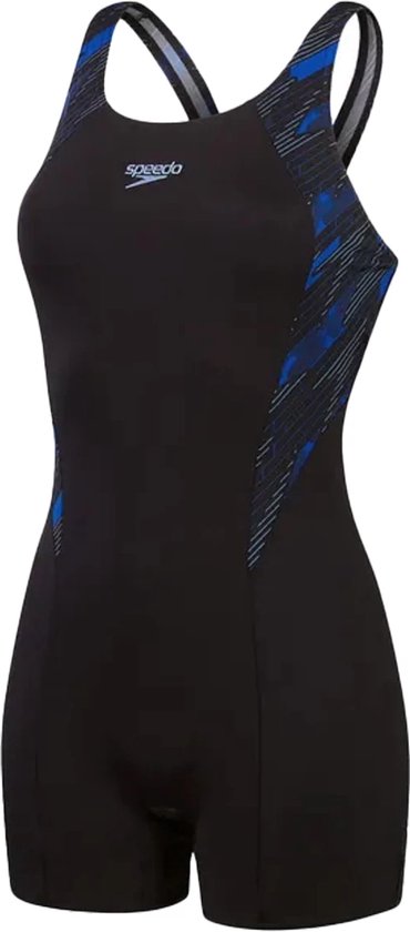 Speedo dames eco hyperboom splice legsuit maillot de bain noir - M